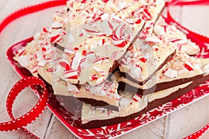 Traditional Holiday Chocolate Peppermint Bark