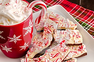 Traditional Holiday Chocolate Peppermint Bark photo