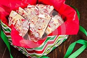 Traditional Holiday Chocolate Peppermint Bark