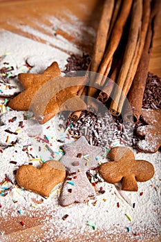 Traditional home baked ginger cookies
