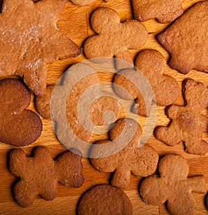 Traditional home baked ginger cookies