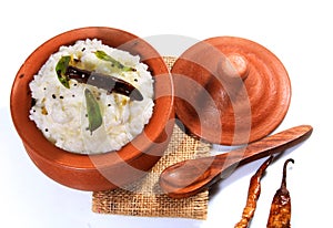 Traditional homemade curd rice South Indian food
