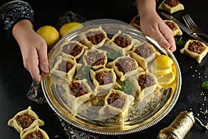 Traditional Homemade Lebanese Meat Pies - Sfeeha