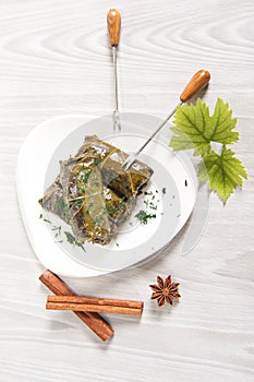 Traditional Homemade Stuffed Grape Leaves