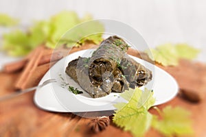 Traditional Homemade Stuffed Grape Leaves