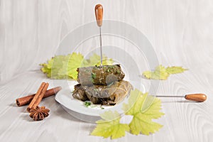 Traditional Homemade Stuffed Grape Leaves