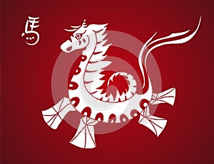 Traditional horse symbol Chinese New Year 2014