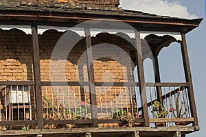 A traditional house Balcony in Bandipur Nepal