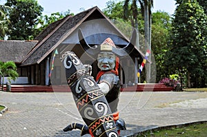Traditional house of Celebes, Sulawesi, Indonesia