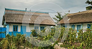 Traditional house in Danube Delta, Letea, Romania