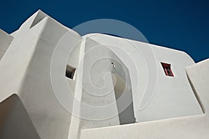 Traditional house at the Emporio village of Santorini