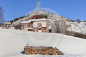 Traditional house in Fundatica village, Romania