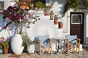 Traditional house in a Greek island