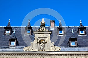 Traditional house in the historic part of Erfurt, Thuringia, Germany