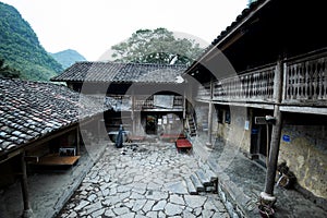 Traditional house of Hmong people in which the movie namely story of pao was filmed