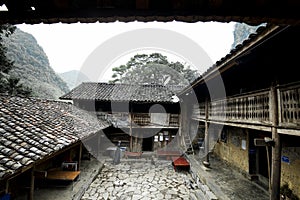 Traditional house of Hmong people in which the movie namely story of pao was filmed