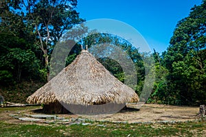 Traditional house of Kogi people, indigenous