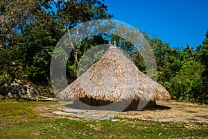 Traditional house of Kogi people, indigenous