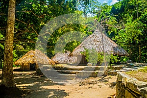 Traditional house of Kogi people, indigenous