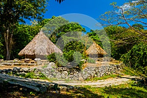 Traditional house of Kogi people, indigenous photo