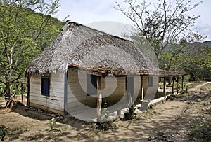 Traditional house in Natural Park El Cubano. Cuba photo