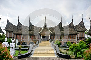 Traditional House in Padang call Rumah Gadang, Sumatera Barat photo