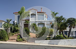 Traditional house with plants San Diego California