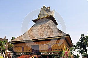 Traditional house on Riau, Sumatra, Indonesia