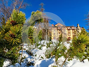 Tradičný dom v Starom Smokovci. Slovensko