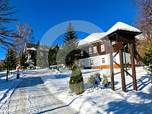 Tradiční dům ve Starém Smokovci. Slovensko