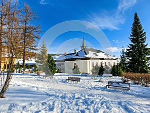 Tradičný dom v Starom Smokovci. Slovensko