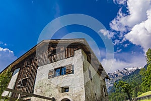 Traditional house from Suiss Alps