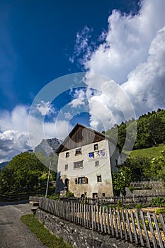 Traditional house from Suiss Alps