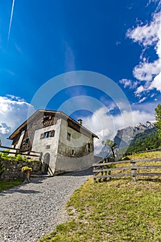 Traditional house from Suiss Alps