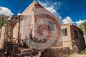 Traditional house in Tilcara village, Argenti