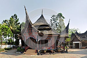 Traditional house on West Sumatra, Indonesia