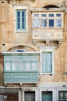 Traditional house window architecture detail la valletta old tow