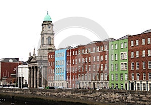 Traditional houses in Dublin, Ireland
