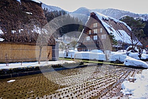 Traditional houses in the Japanese Alps