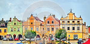 Traditional houses on the main square of Telc, Czech Republic