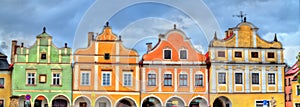 Traditional houses on the main square of Telc, Czech Republic