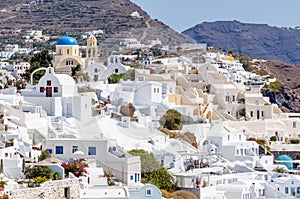 Traditional houses of Oia village, Santorini island, Greece