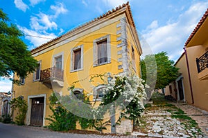 Traditional houses and old buildings at the village of Archanes, Heraklion, Crete.