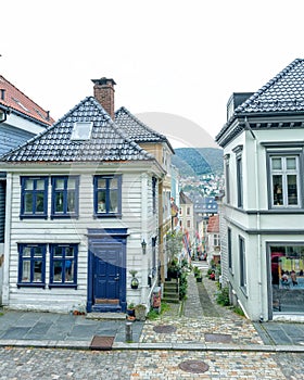 Traditional houses in the old town of Bergen