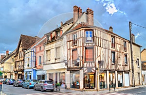 Traditional houses in the old town of Provins, France