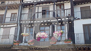 Traditional houses in the Spanish village of La Alberca, Salamanca