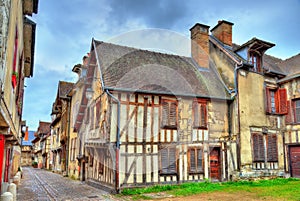 Traditional houses in Troyes, France