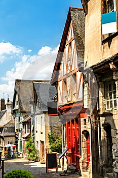 Traditional houses in Vitre, France