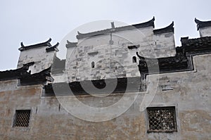 Traditional Hui style architecture in Wuyuan County-Jiangxi province-China