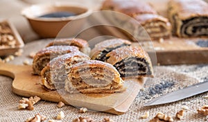 A traditional Hungarian sweets called Bejgli